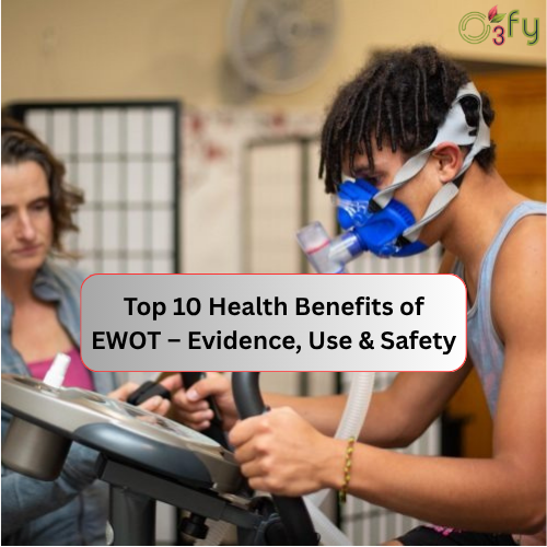 EWOT equipment: oxygen concentrator and mask setup